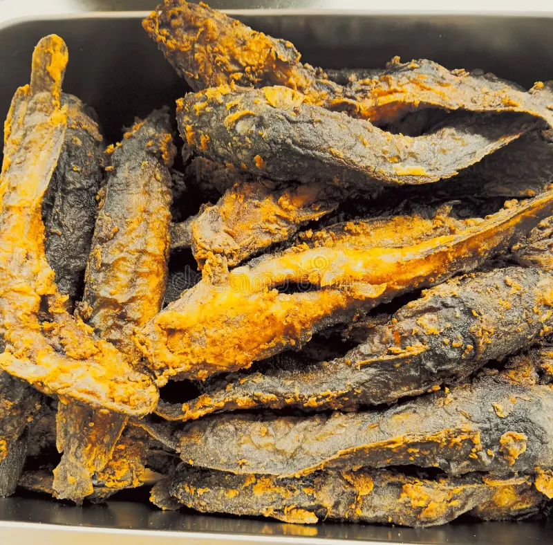 Fried catfish skewers from JA Catfish Masters